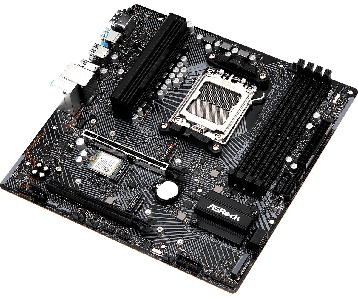 Pllakë amë Asrock B650M PG Lightning WiFi AMD B650M Socket AM5 micro ATX