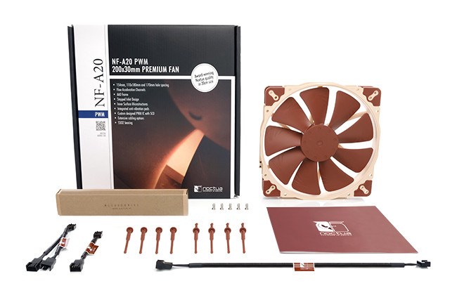 Ftohës Noctua NF-A20 PWM, 20 cm, i bronztë / bezhë