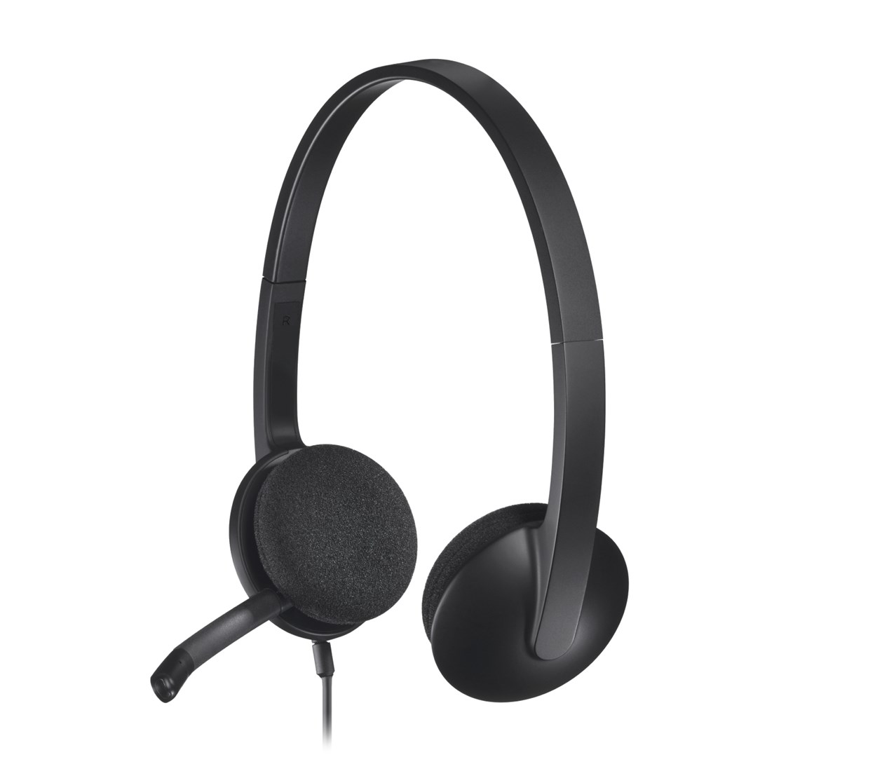 Kufje me mikrofon Logitech H340, USB, stereo, të zeza