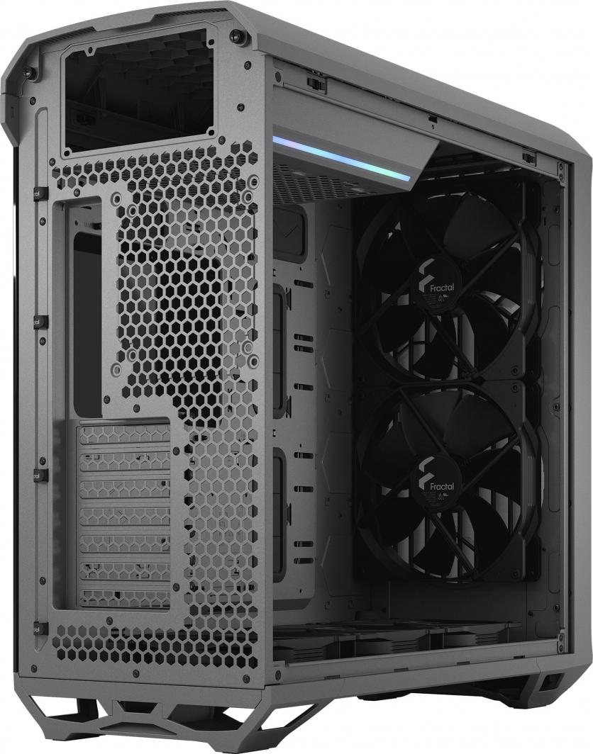 Kasë Fractal Design Torrent TG Light Tint, e hirtë, Full Tower
