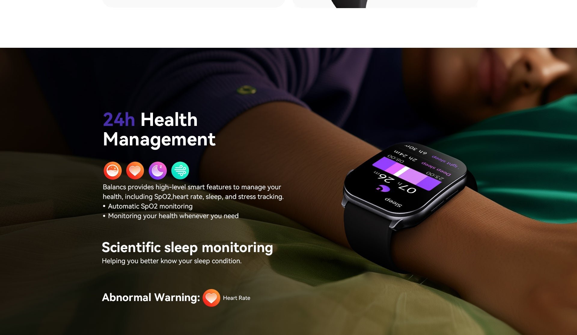 Orë inteligjente Kieslect Balance, ekran 2.1" AMOLED, Bluetooth 5.2, e zezë