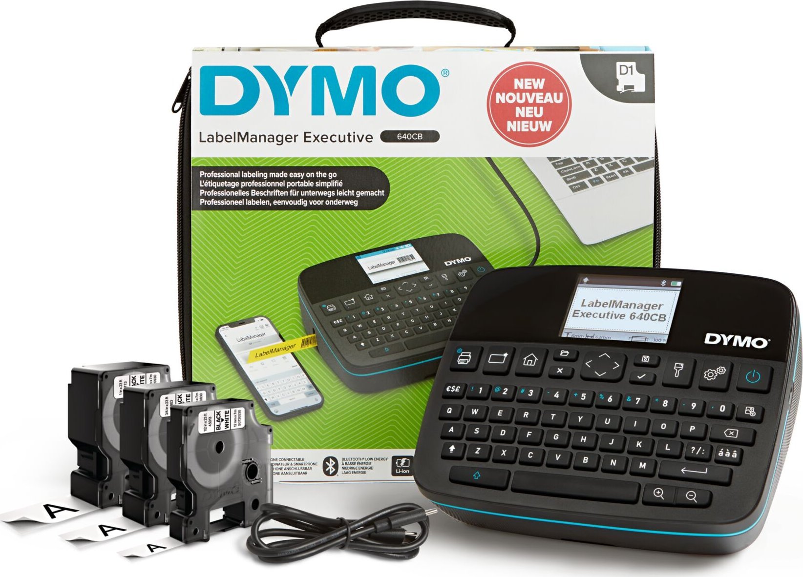 Printer etiketash Dymo 2202105, gjerësi etikete deri 24mm, gri