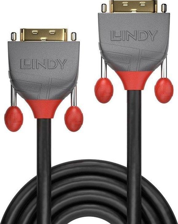 Kabllo DVI Lindy Anthra Line 36240, DVI D në DVI D, 10 m, e zezë