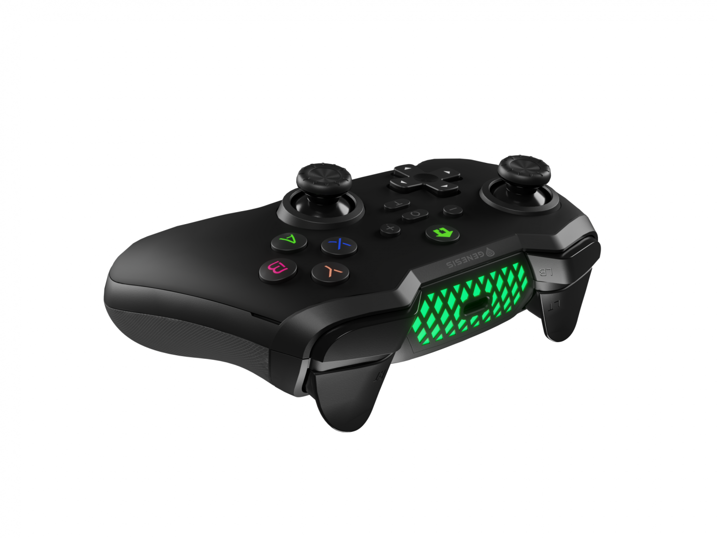 Gamepad wireless Genesis MANGAN 400 NJG-2100, Bluetooth, me dritë LED, i zi