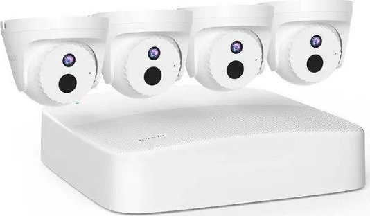 Set monitorimi Tenda K4P-4CR, 4 kamera PoE, 4MP, i bardhë