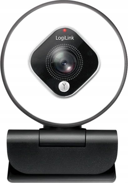 Веб-камера LogiLink UA0384, Full HD 1080p, со кружно осветлување, црно-бела