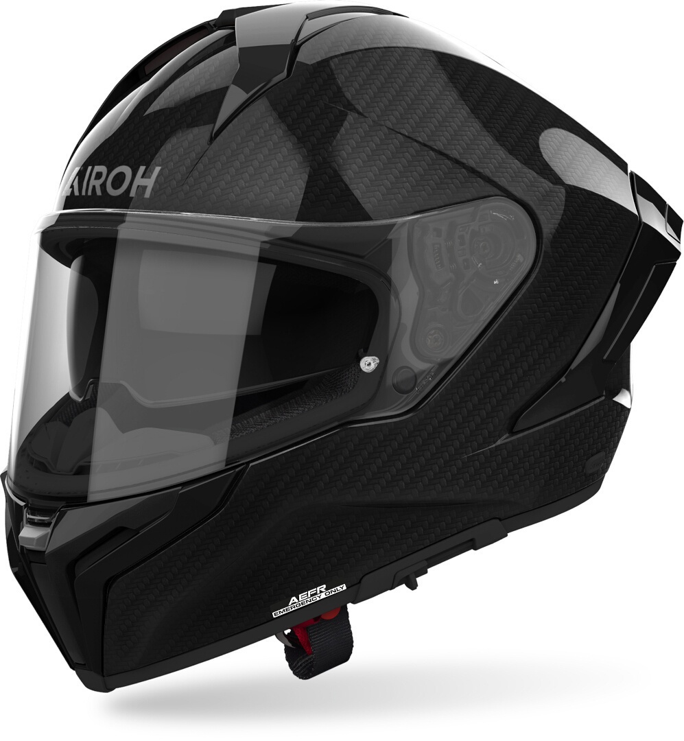 Мотористичка кацига Airoh Matryx Carbon, карбонски влакна, големина 2XL, црн карбон