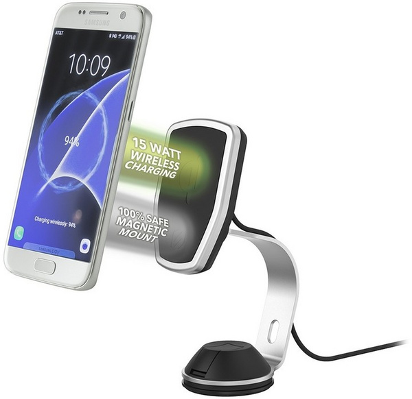 [OUTLET] Mbajtëse magnetike dhe karikues wireless Scosche magicMOUNT
