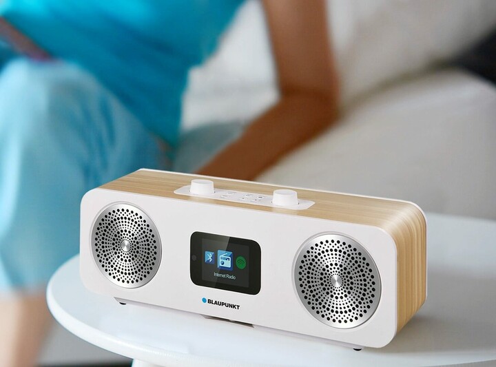 Радио Blaupunkt IR50DAB, бело/кафеаво