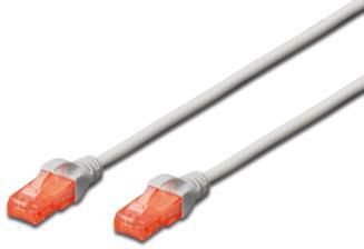 Kabllo Digitus Patchcord, UTP, CAT.6, 15 m, i hirtë