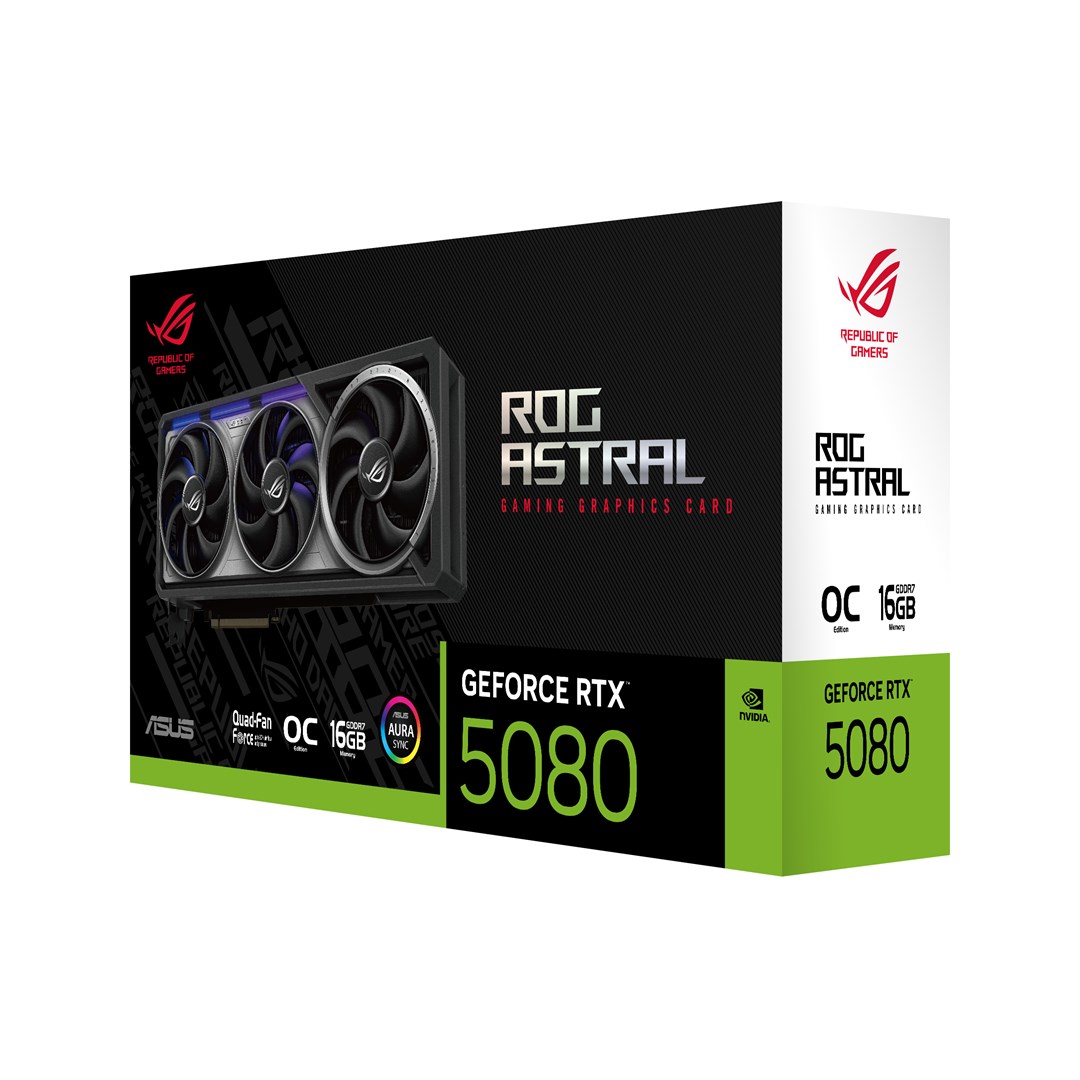 Kartelë grafike ASUS ROG Astral-O16G-GAMING NVIDIA GeForce RTX 5080 16 GB GDDR7