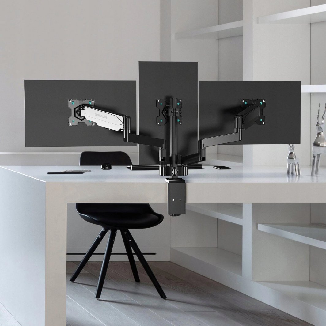 Mbajtës tavoline për 3 monitorë ONKRON G280, 13" 32", i zi