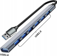 HUB USB Bounn USB A, 6x USB 2.0, 1x USB 3.0, i zi