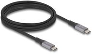 Кабел USB Делок USB 4.0 Тип‑C во Тип‑C, 40 Gbps, 2 m, црн