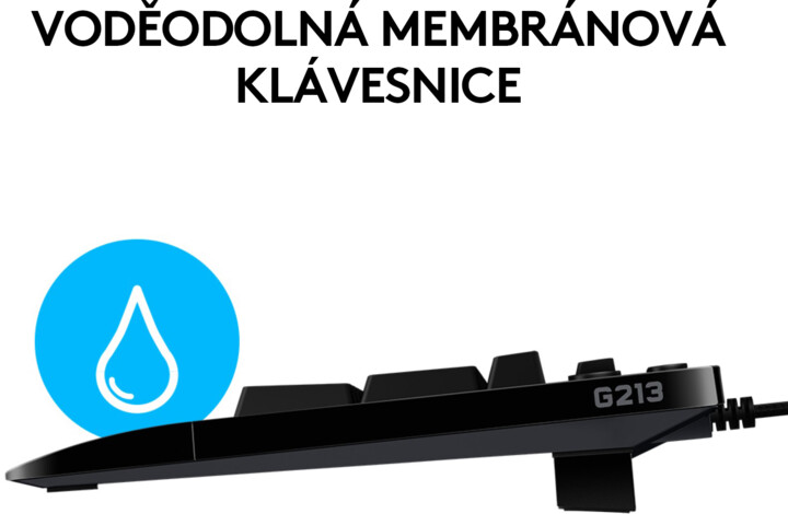 Tastierë Logitech G213 Prodigy, CZ/SK, e zezë