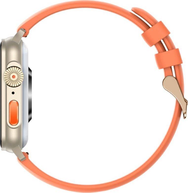 Smartwatch Rubicon RNCF06, ekran me prekje, matje e hapave dhe pulsit, rozë gold