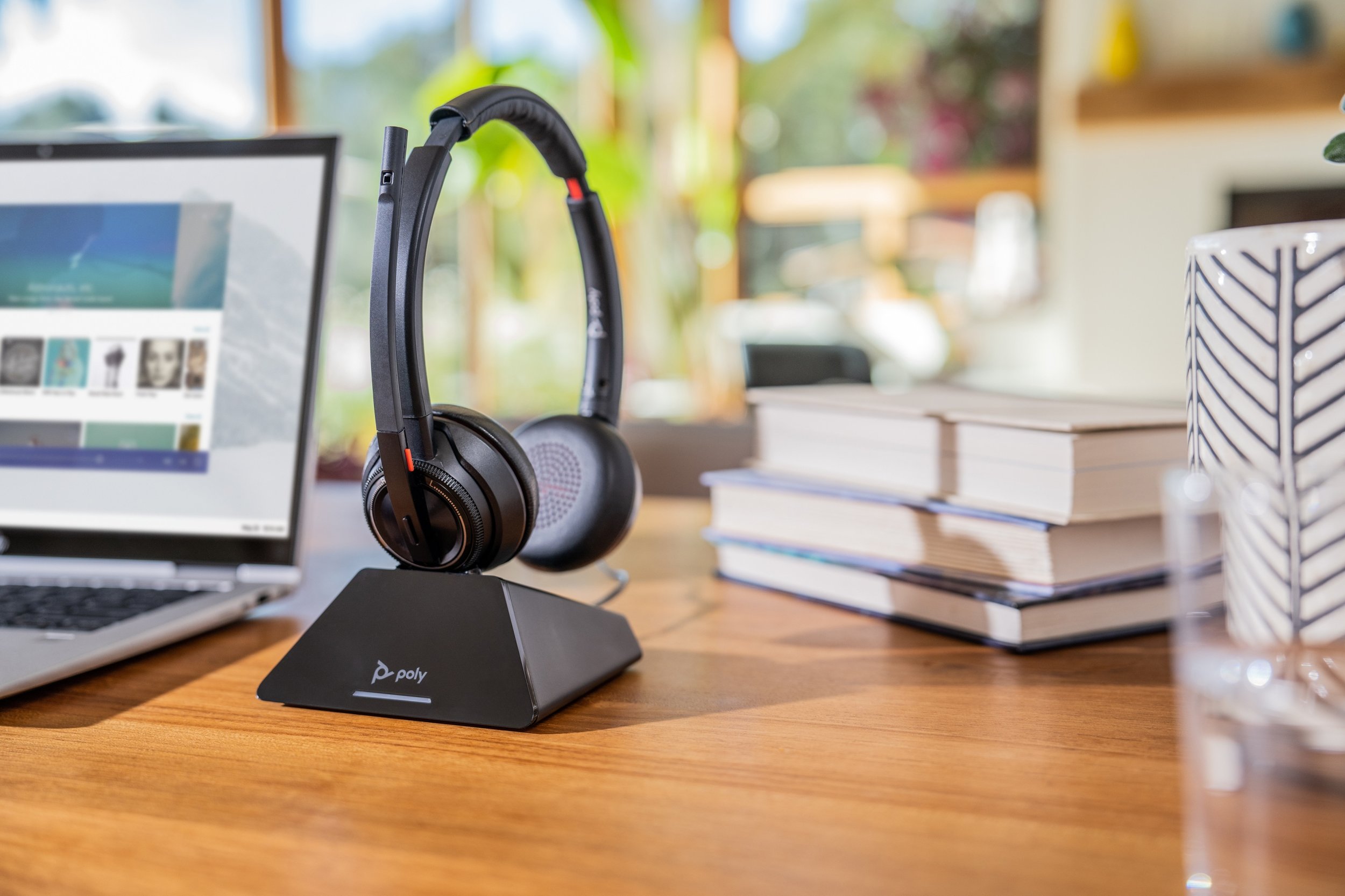 Kufje zyre HP Poly Savi 8220 UC, DECT, USB A, të zeza