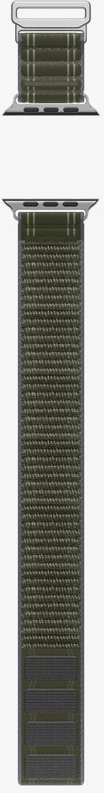 Rrip Apple Watch Spigen Fabric Band, hook and loop, 49mm 46mm 45mm 44mm, i gjelbër