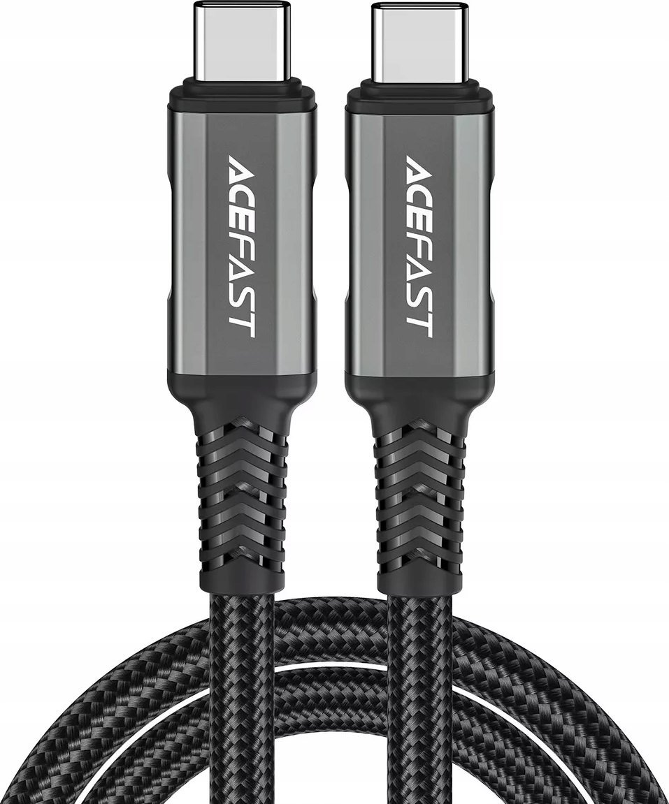 Kabllo USB Acefast C1-09, USB-C në USB-C, 1m, gri e zezë