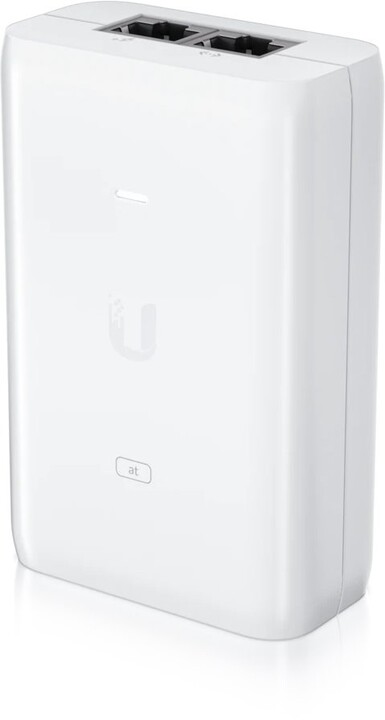 Injektor Ubiquiti PoE U-POE-at, gigabit, 48V, (30W), i bardhë