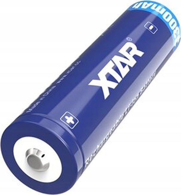 Bateri rikarikuese XTAR 18650 Li ion, 3300mAh, 3.6V, me mbrojtje