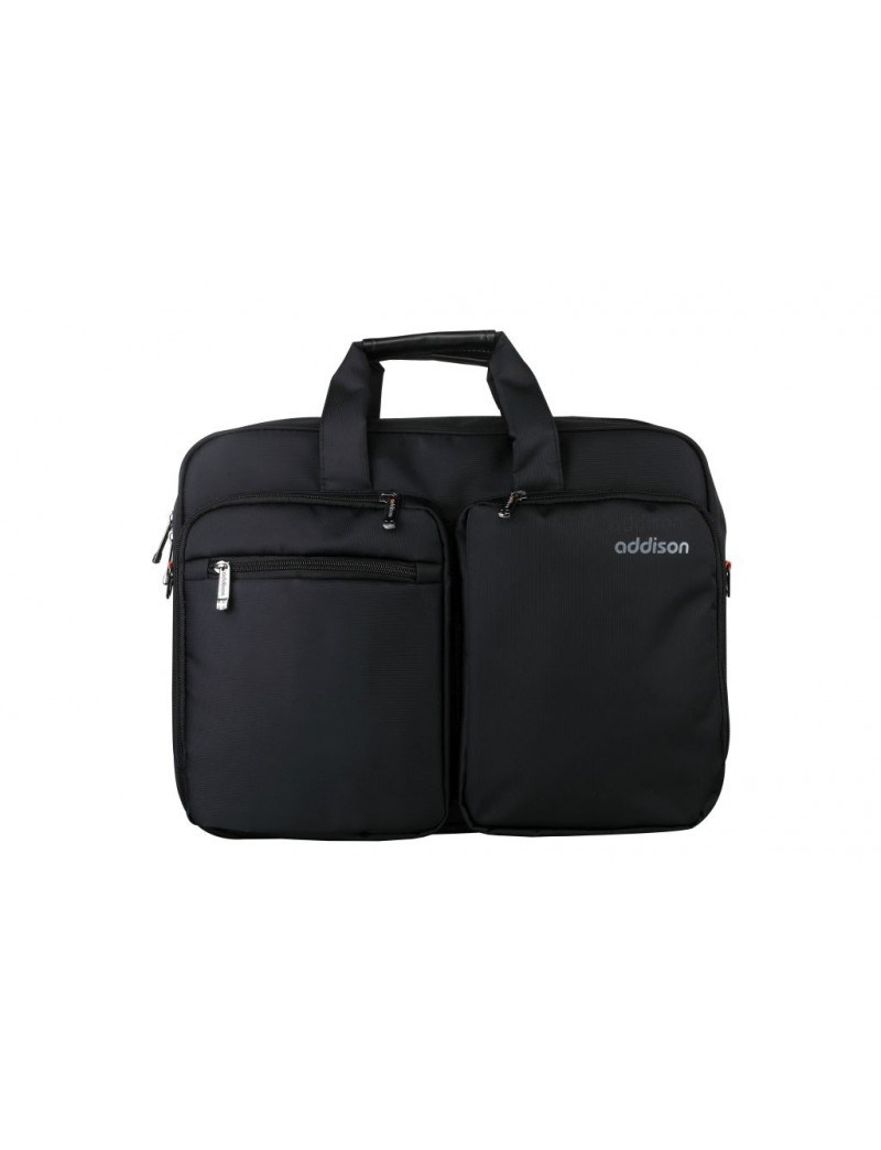 Çantë dore për laptop Addison Preston, 15.6", e zezë