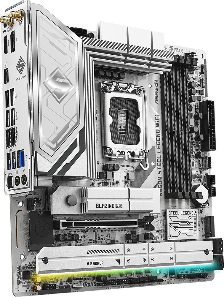 Pllakë amë Asrock B860M Steel Legend WiFi, Intel B860, DDR5, Micro ATX