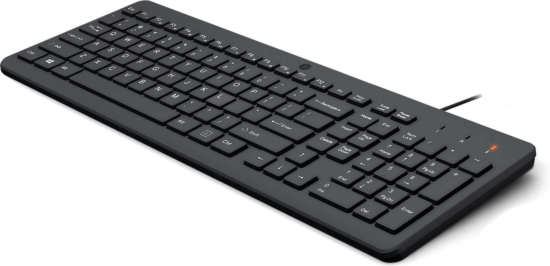 Tastierë HP 150, USB, QWERTY, e zezë