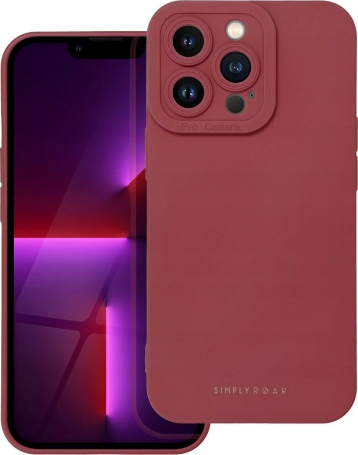 Kapotë Roar Luna për iPhone 16 Plus, TPU, mbështet karikim wireless, e kuqe