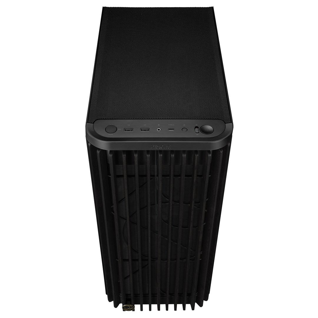 Kuti PC ASUS ProArt PA401 Wood Edition, Mid Tower, xham i temperuar, e zezë