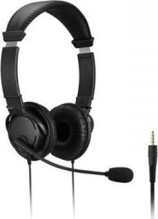 Kufje Kensington K33597WW, stereo 3.5mm, mikrofon me anulim zhurme, të zeza