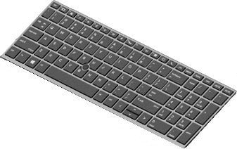 Tastierë HP EliteBook 850 G5 L14366-051, layout frëng, me ndriçim, e zezë