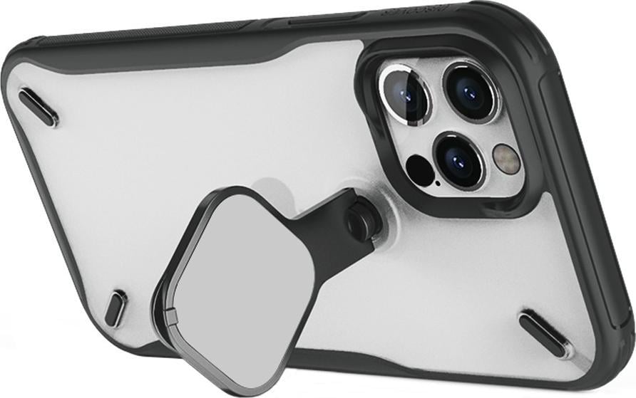 Mbështjellës telefoni Nillkin Cyclops Case, për iPhone 13 Pro Max, me kapak kamere, me qëndrim të palosshëm, i zi