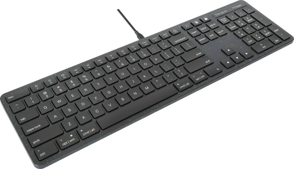 Тастатура Targus EcoSmart AKB874NO, USB, QWERTY Nordic, црна