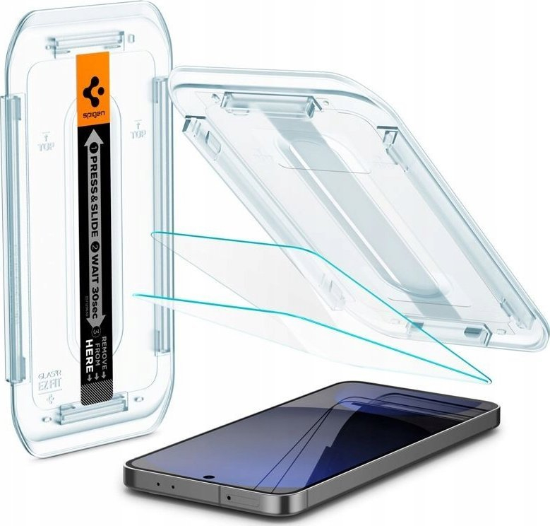 Xhami i mbrojtur Spigen Glas.tR EZ Fit, Galaxy S24 FE, 2 cope, transparent
