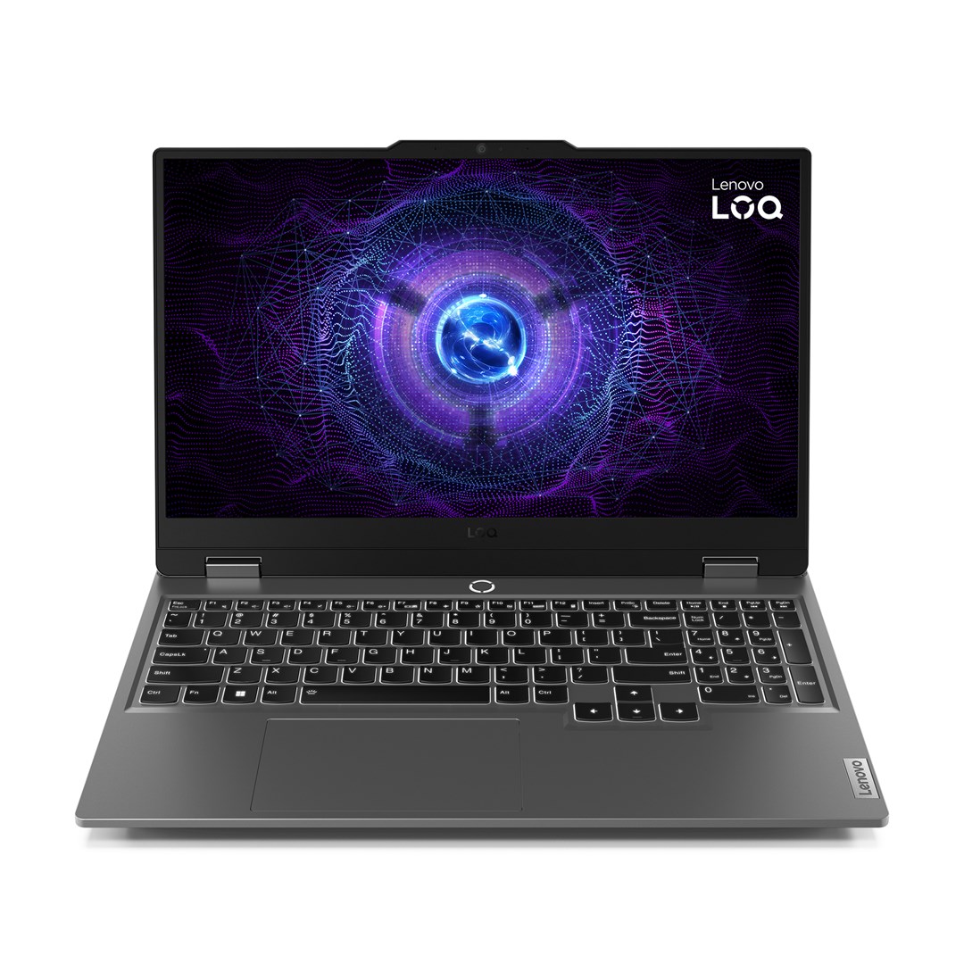 Laptop Lenovo LOQ Intel, 15.6", Intel i5-12450HX, 12 GB RAM, 512 GB SSD, NVIDIA GeForce RTX 2050, i hirtë