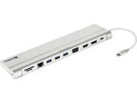 Dok stacion USB Sandberg USB-C All-in-1, 100W PD, HDMI DP VGA, gri