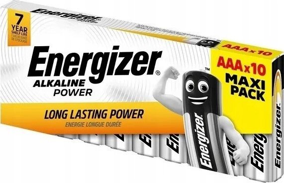 Bateri alkaline Energizer E300171800 AAA, paketim 10 copë