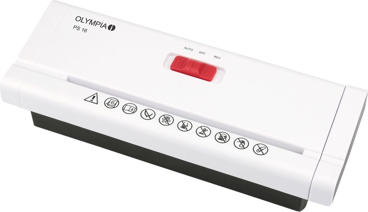 Makinë copëtuese për letra Olympia PS 16 P-2, e bardhë