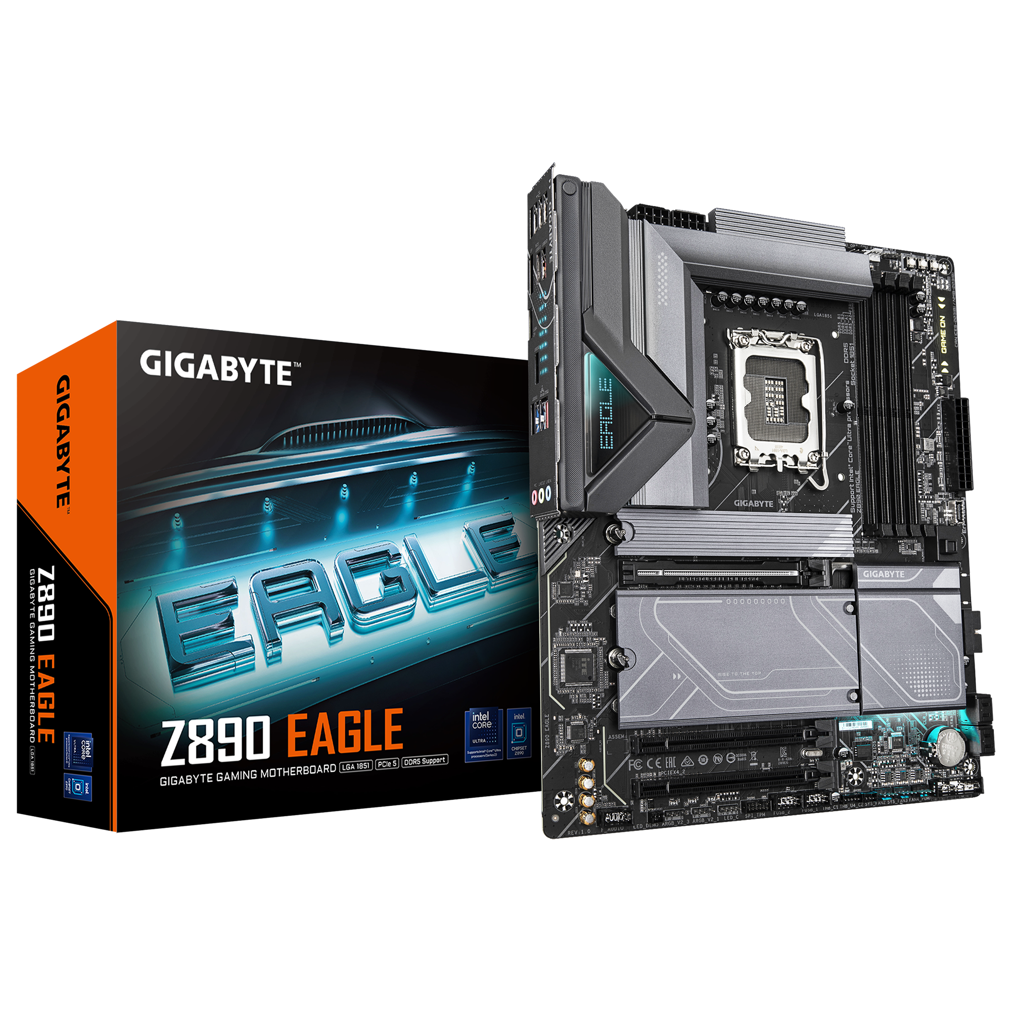 Pllakë amë GigaByte MB Z890 EAGLE, Intel Core Ultra, 4*DDR5, PCIe 5.0