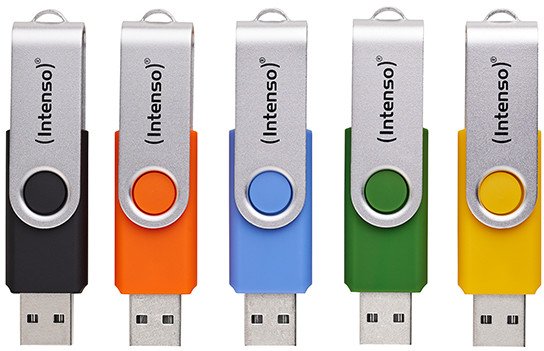 USB Intenso OFFICE LINE, 64GB, 2.0, shumëngjyrëshe