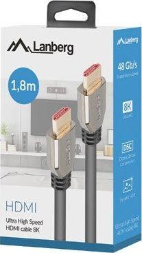 Kabllo Lanberg HDMI-HDMI, 1.8 m, e zezë