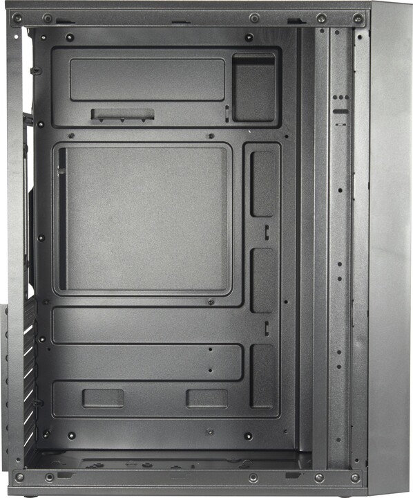Kasë INTER-TECH A-301 Quad Midi Tower, e zezë