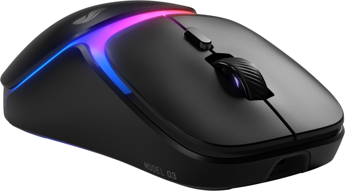 Maus gaming Glorious Model O3 Wireless InfinitePlay, optik, RGB, i zi