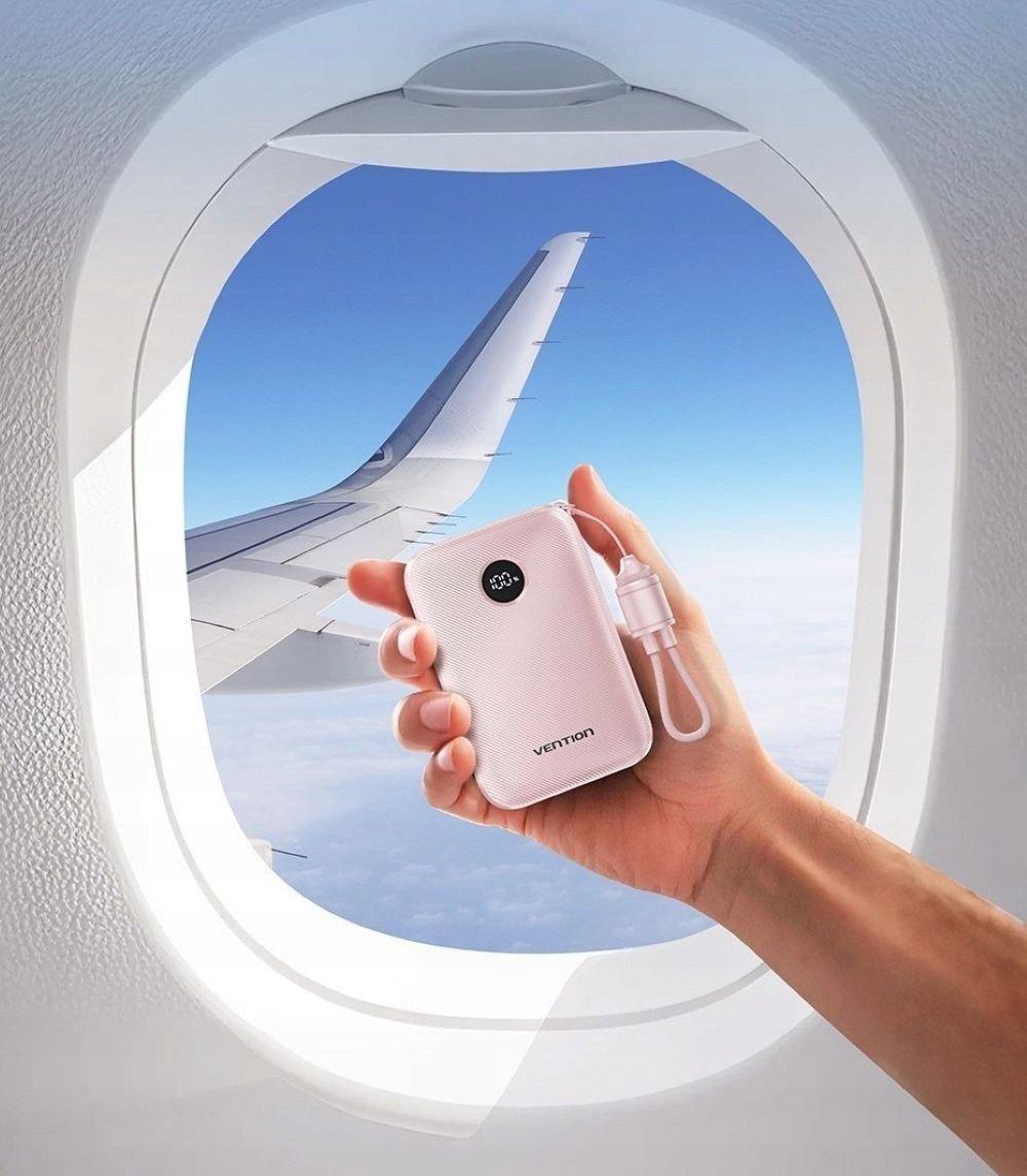 Power bank Vention FKAB0 C, 10000mAh, 22.5W, црн