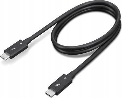 Kabllo Lenovo Thunderbolt 4, 0.7m, e zezë