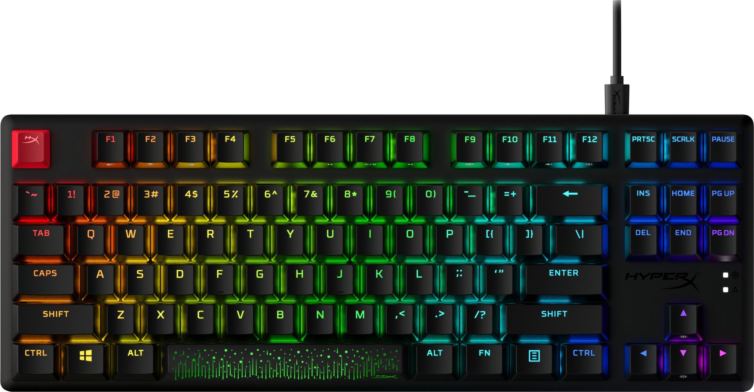 Tastierë gaming HyperX Alloy Origins Core PBT HX Blue, mekanike, RGB, e zezë