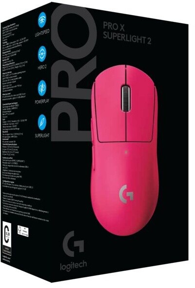 Maus Logitech G Pro X Superlight 2, rozë