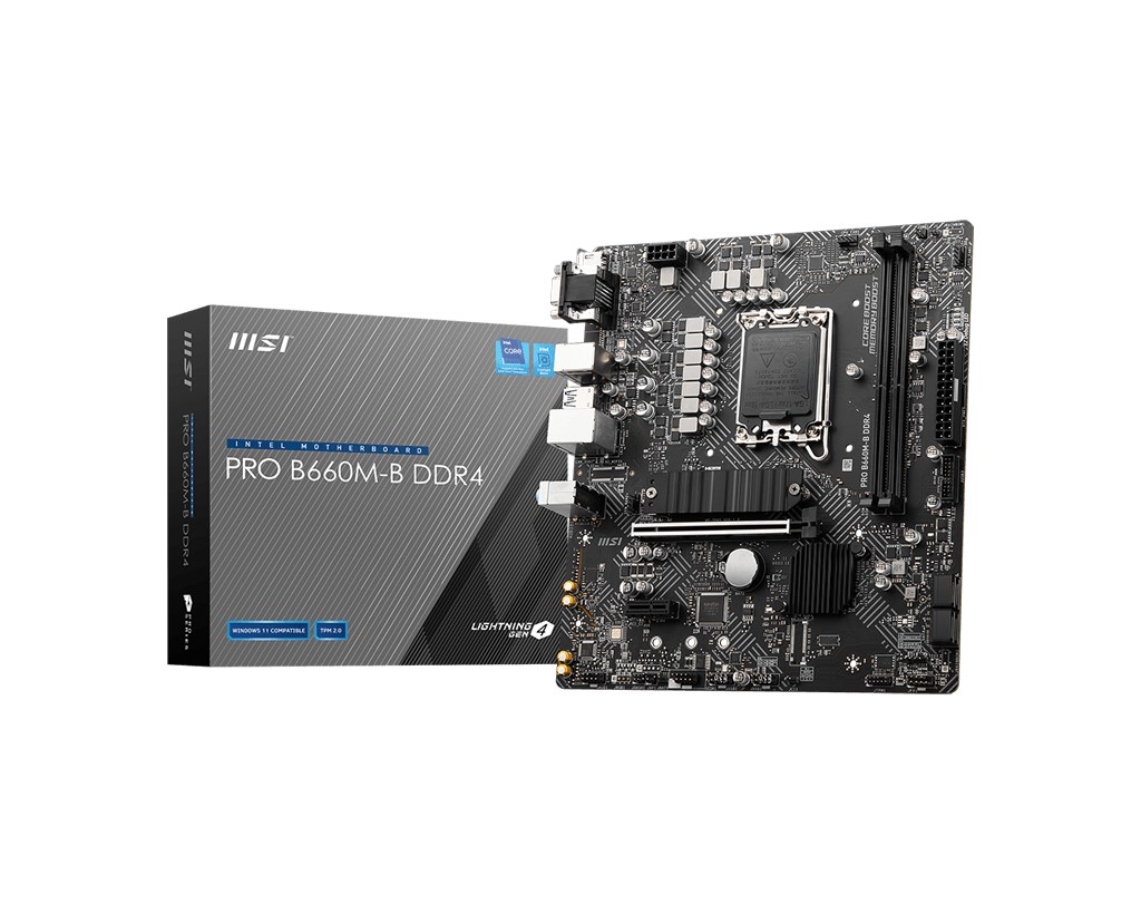 Pllakë amë MSI PRO B660M-B DDR4 - Intel B660