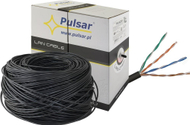Kabllo rrjeti PU-NC301 Cat 5e, U UTP, 24AWG, 305m, e zezë